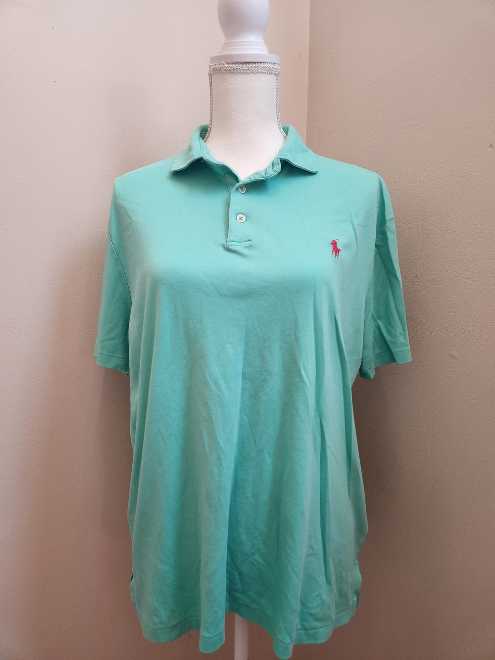 Ralph Lauren Mint Green Polo Shirt - Classic Short Sleeve
